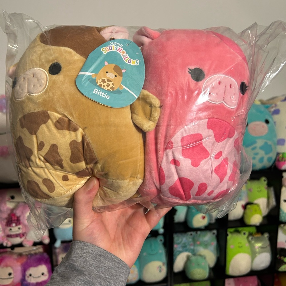 Brand new! Unopened!! Kellytoy Squishmallows Kerry and Bittie sea cows bundle